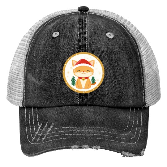 Christmas cats Trucker Hats