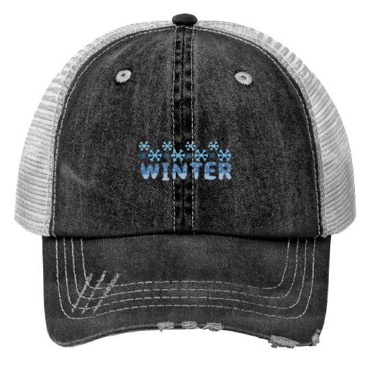 Winter snow gift Trucker Hats