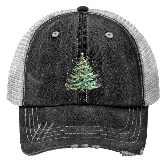 christmas tree Trucker Hats