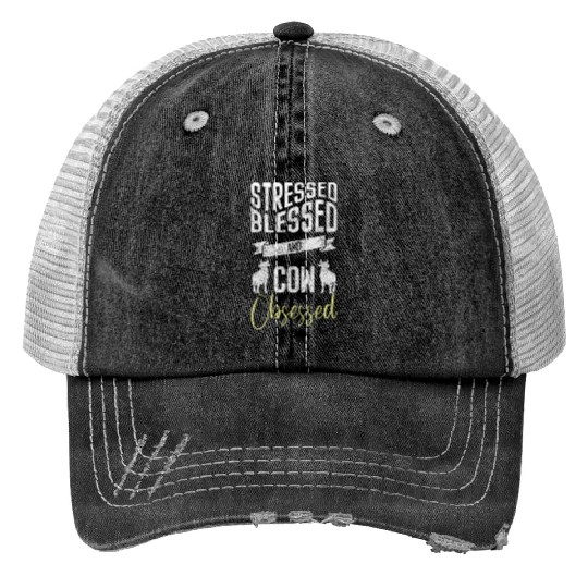 Cows Agriculture Sweet Dairy Cow Trucker Hats
