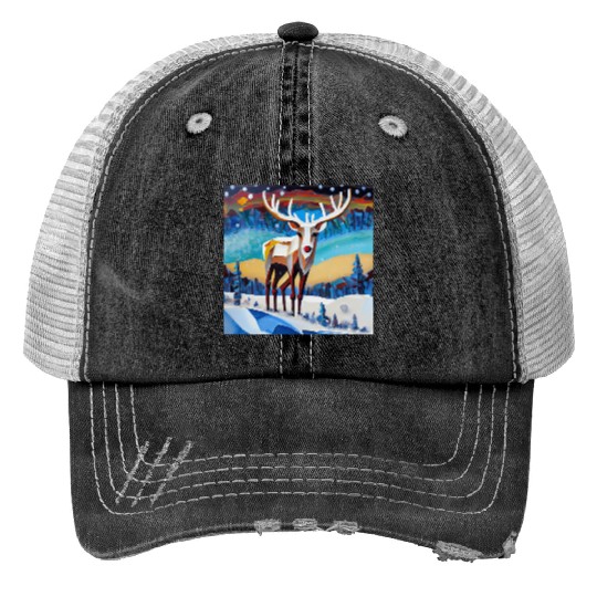 The beauty of wilderness in winter Trucker Hats