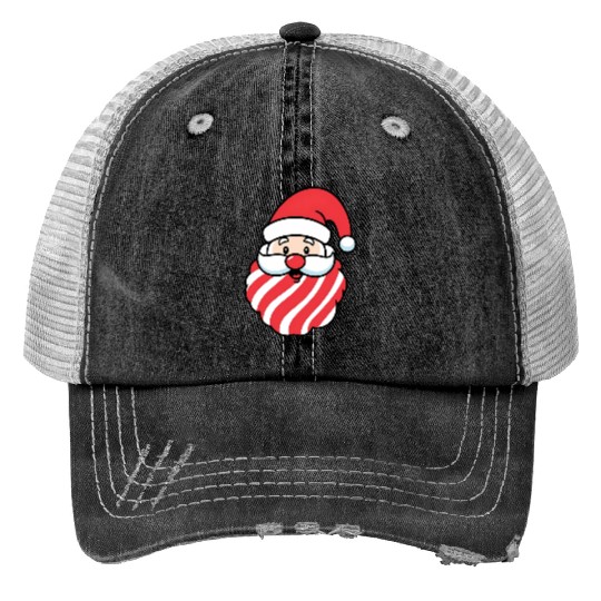CandyClaus Candy Cane Santa Claus Christmas Trucker Hats