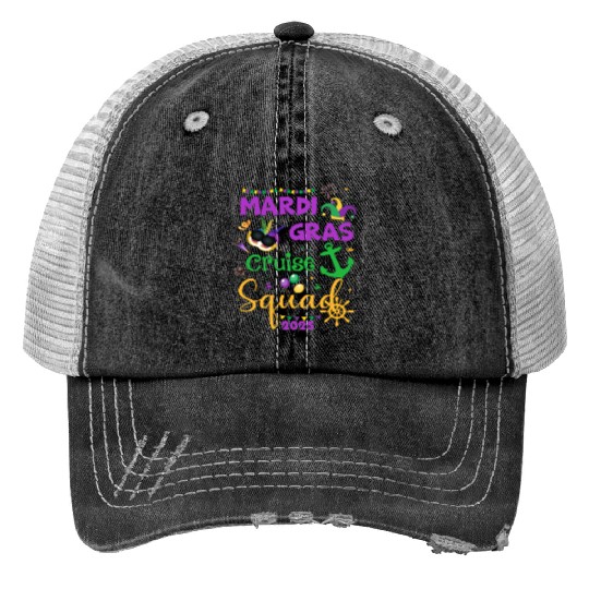 Mardi Gras Cruise Squad 2025 Trucker Hats