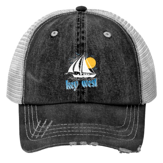 KEY-WEST FLORIDA Sunshine-State West Keys Trucker Hats