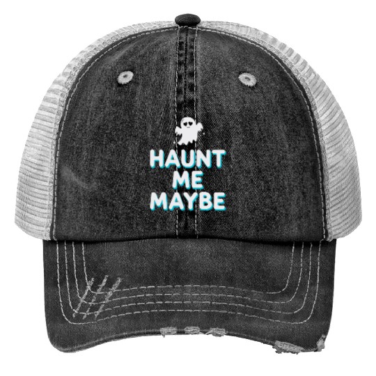 Paranormal Comedy Funny Ghost Humor Lighthearted Trucker Hats