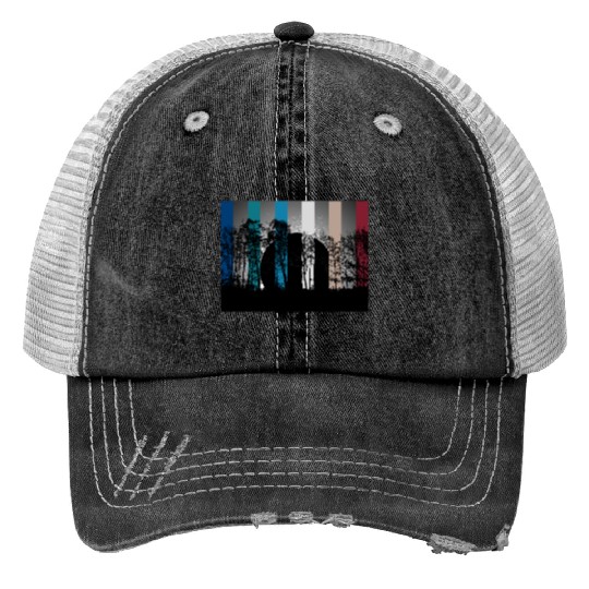 eclipse design Trucker Hats