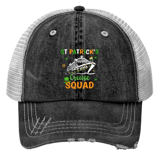 St Patrick's Day Cruise Squad Trucker Hats