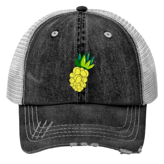 Pineapple Tennis Vibes for Summer Fun Trucker Hats