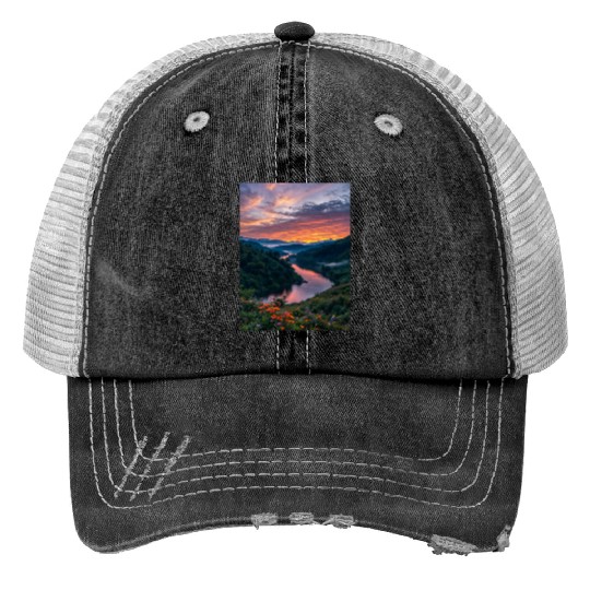 Twilight Riverbend Trucker Hats
