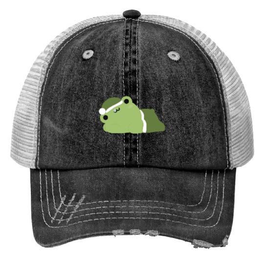 Tired Frog Trucker Hats