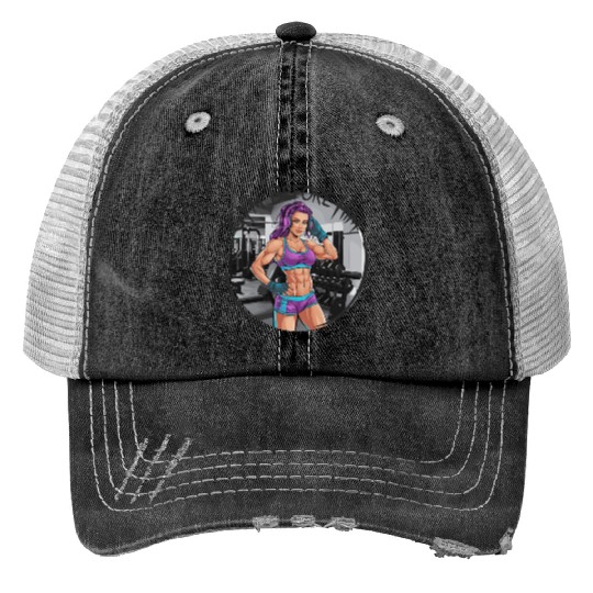 Gym Before Him for a Sporty women Trucker Hats
