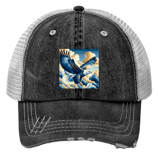 Fantasy Eagle Design Trucker Hats