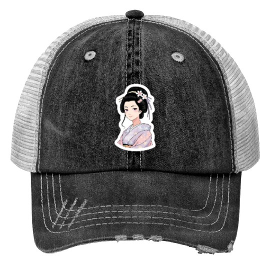 Japanese woman Trucker Hats