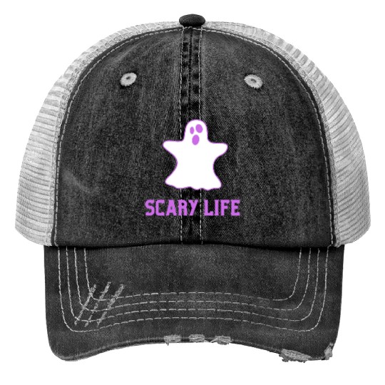 scary life Trucker Hats