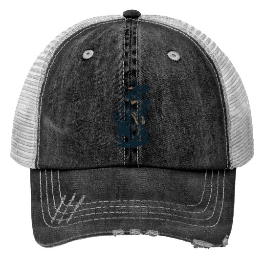 Raccoon Sloth Adventure: Cowboy Style Fun Trucker Hats