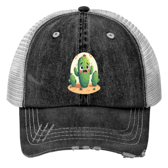 Cactus with Anxiety – Too Sharp to Relax Trucker Hats