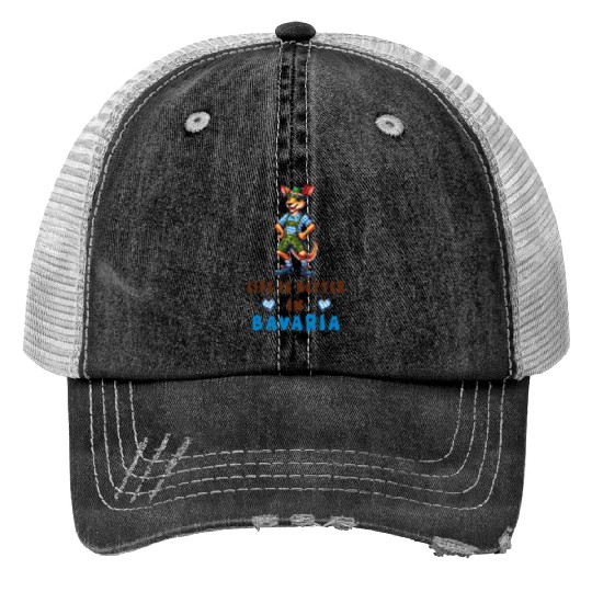 Bavarian Kangaroo Trucker Hats