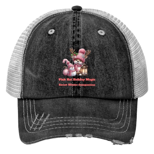 A Pink Winter Wonderland Trucker Hats