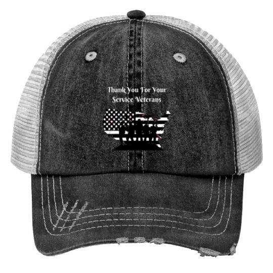 Thank You For Your Service Veterans day US Army Trucker Hats