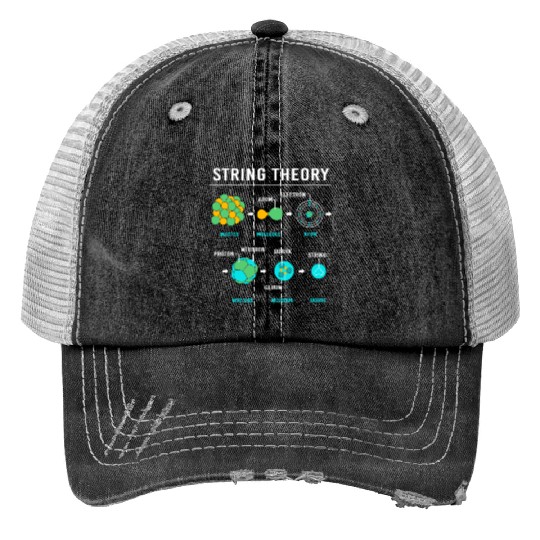 Quantum Physics Science String Theory Trucker Hats