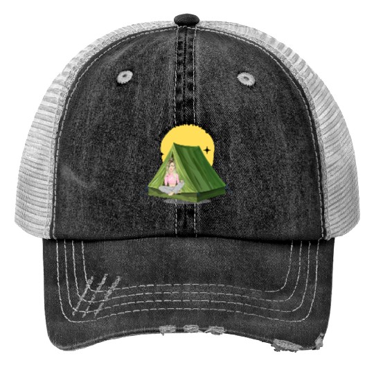Camper Girl - I Make Tents Look Good Trucker Hats