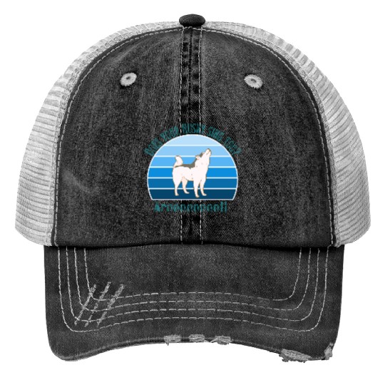Funny Husky Trucker Hats