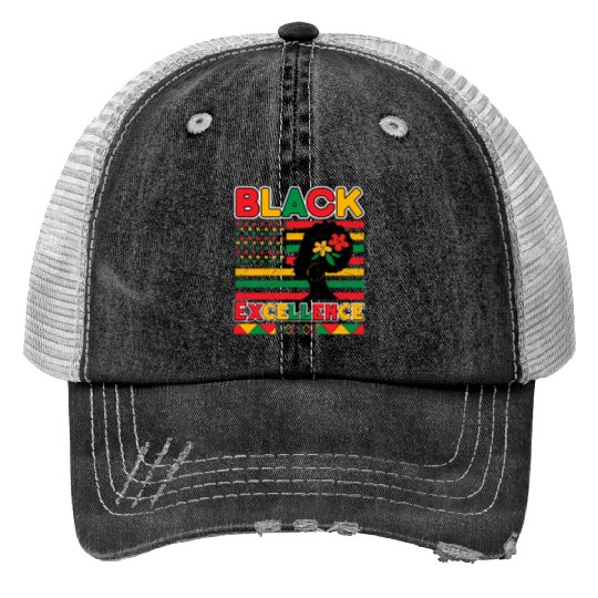 Black Pride Black Excellence Juneteenth Trucker Hats
