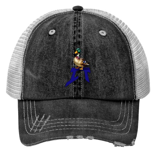 Mallard Duck on the word IT Trucker Hats