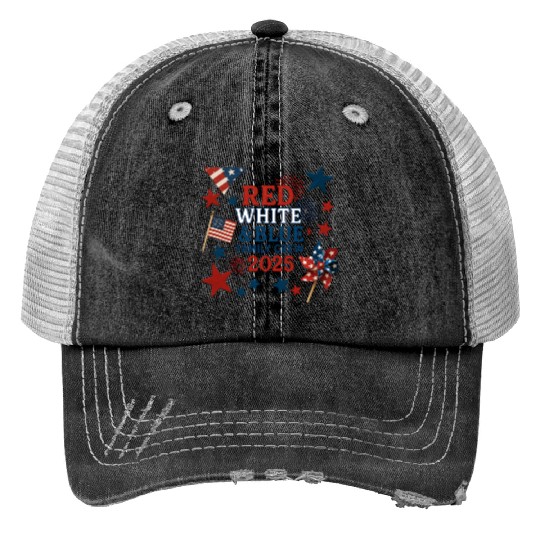 4th of July Patriotic Family Trucker Hats