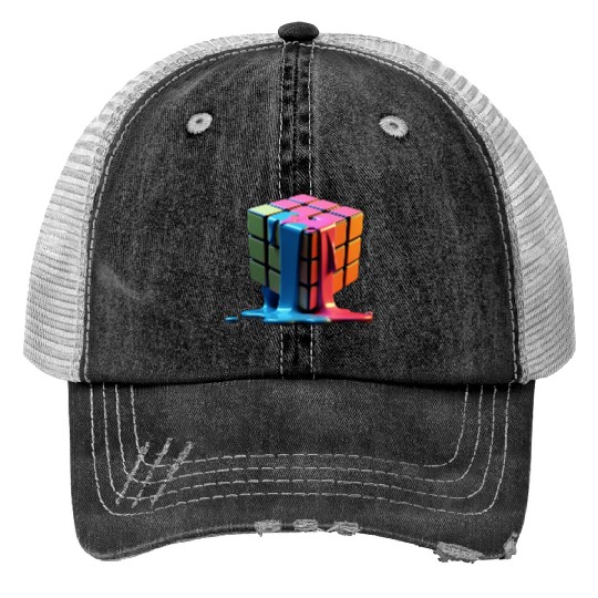Rubiks Cube Trucker Hats