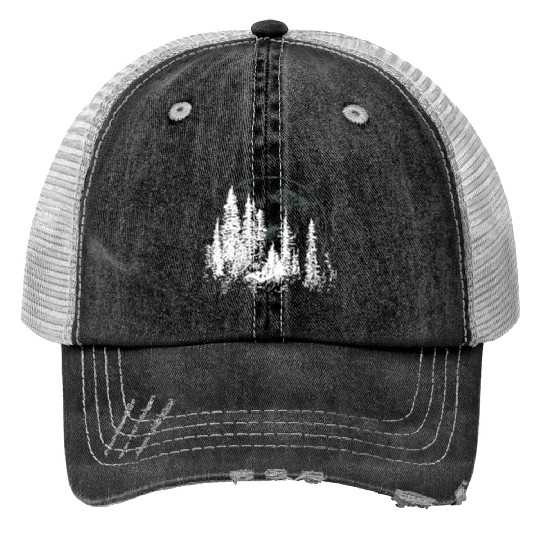 Forest Moon – Lunar Light in the Wilderness Trucker Hats