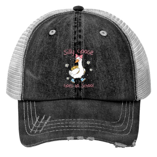 Silly Goose Back to School Funny Trucker Hats