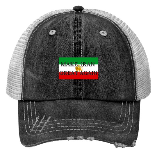 Make IRAN Great Again with Iranian Flag Trucker Hats