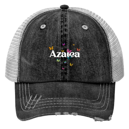 AZALEA - beautiful girl name with cute butterflies Trucker Hats