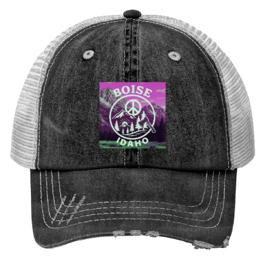 Boise, Idaho (P) Trucker Hats