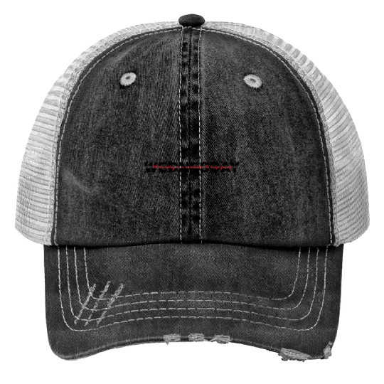 Wednesday Typography - Black Version Trucker Hats