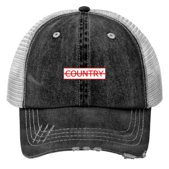 DASHED COUNTRY Trucker Hats