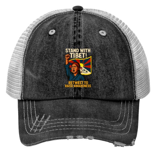STAND WITH TIBET! Trucker Hats