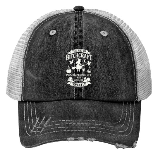 Witchcraft Humor Spell Trucker Hats