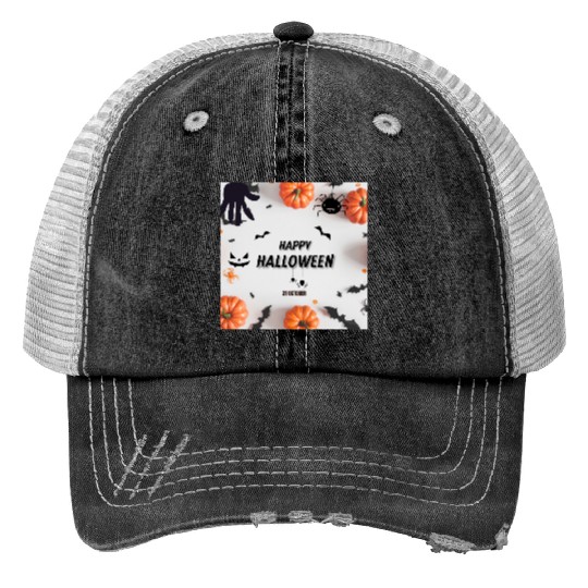 Happy halloween Trucker Hats