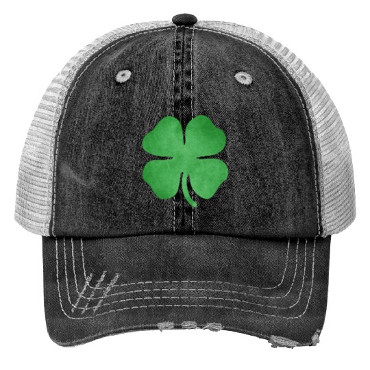 Shamrock Grungy Trucker Hats