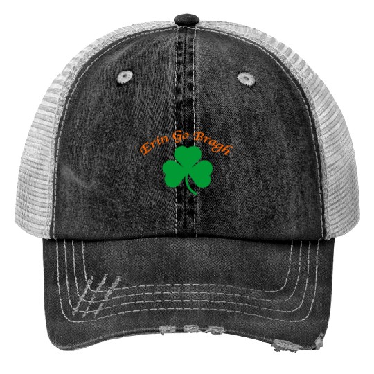 Erin Go Bragh Shamrock Trucker Hats