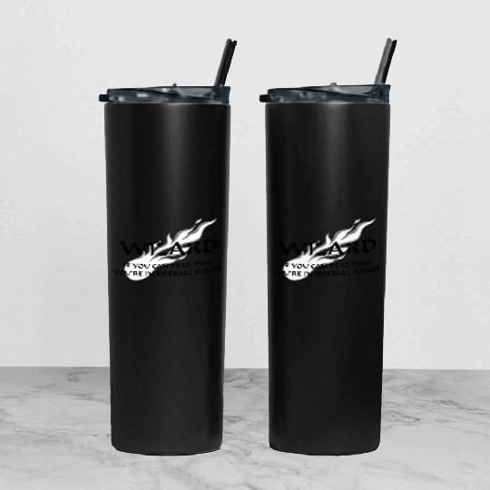Wizard - Fireball Range Tumbler With Lid And Straw