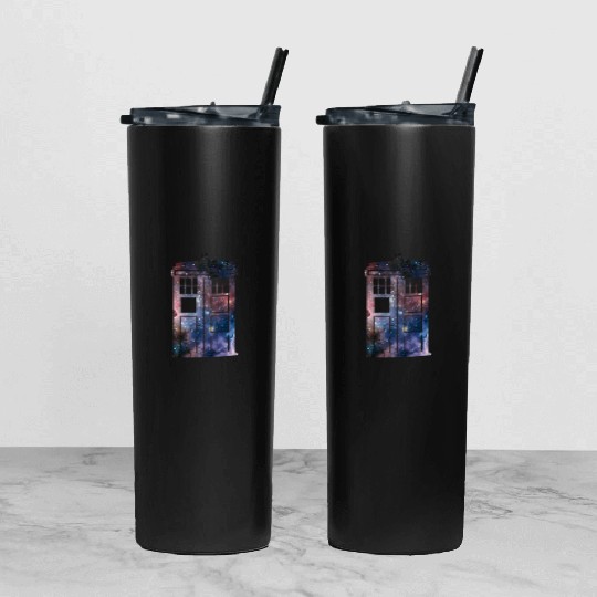tardis Tumbler With Lid And Straw
