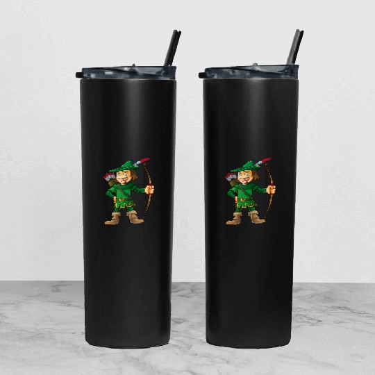 Robin Hood-arrows-bow-tale Tumbler With Lid And Straw