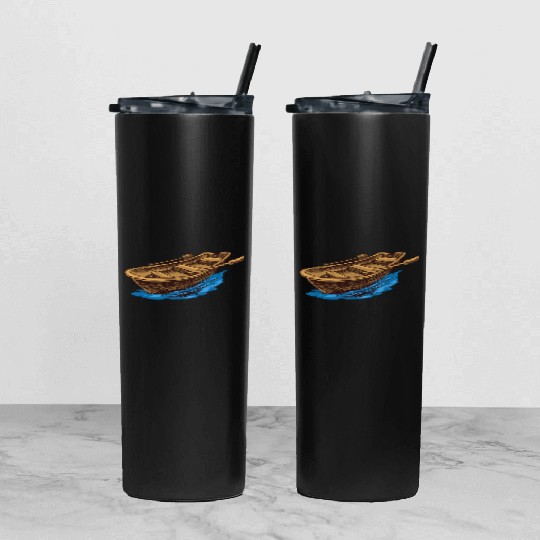 paddle boat Tumbler With Lid And Straw