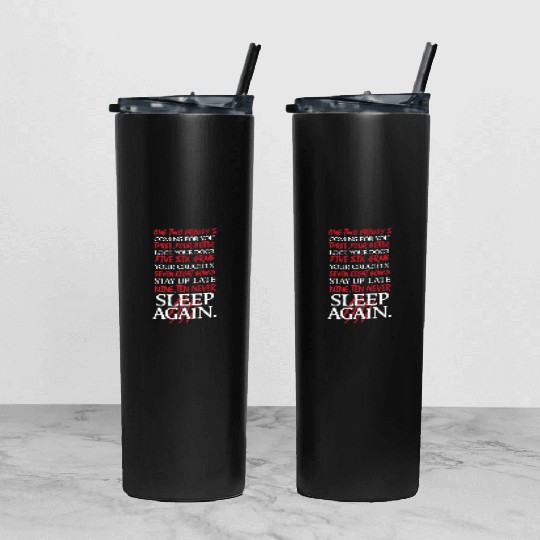 Nightmare on elm street - 1, 2 Freddy's Coming F Tumbler With Lid And Straw