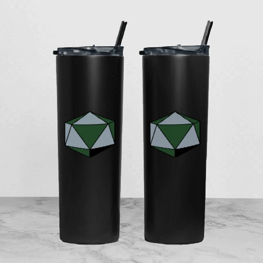 platonic solid Tumbler With Lid And Straw