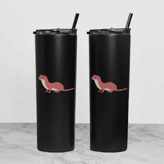 weasel Tumbler With Lid And Straw