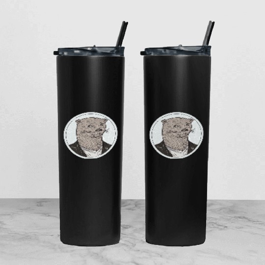 mr weasel Tumbler With Lid And Straw